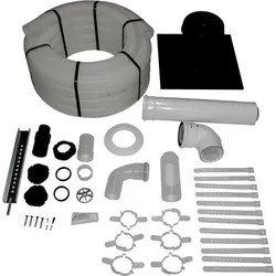 Wolf Anschluss-Set DN60/100 - C93x DN60 flexibel im Schacht, Abdeckung PP