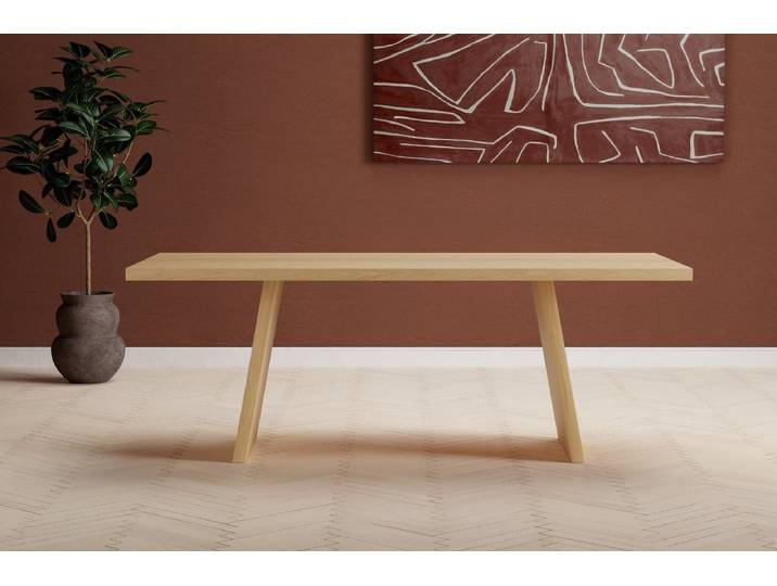 Esstisch Ana - in Naturoptik für Esszimmer & Küche - Braun - Luxusbetten24