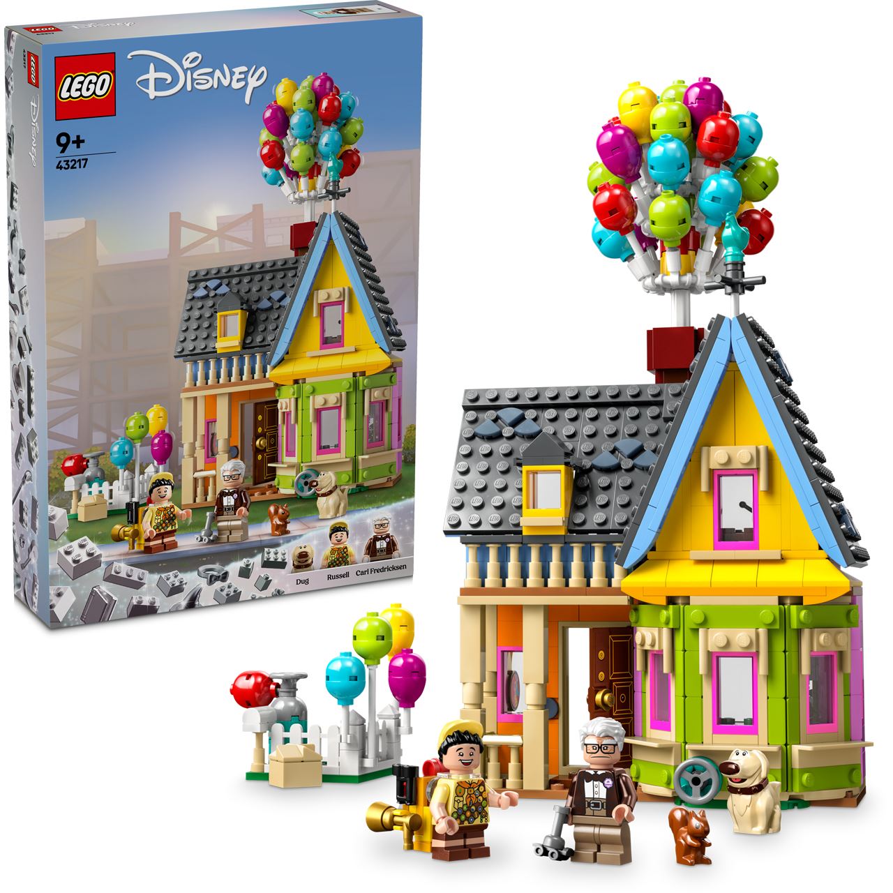 LEGO Disney 43217 Pixar Carls Haus aus "Oben", baubares Spielzeug
