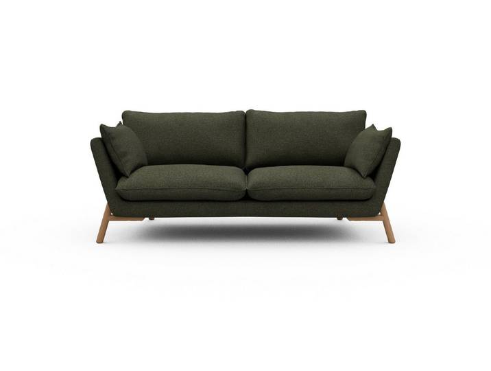 moebelfaktor Sofa Emil 2-Sitzer, schräg gestellte Armlehnen, hoher Rücken