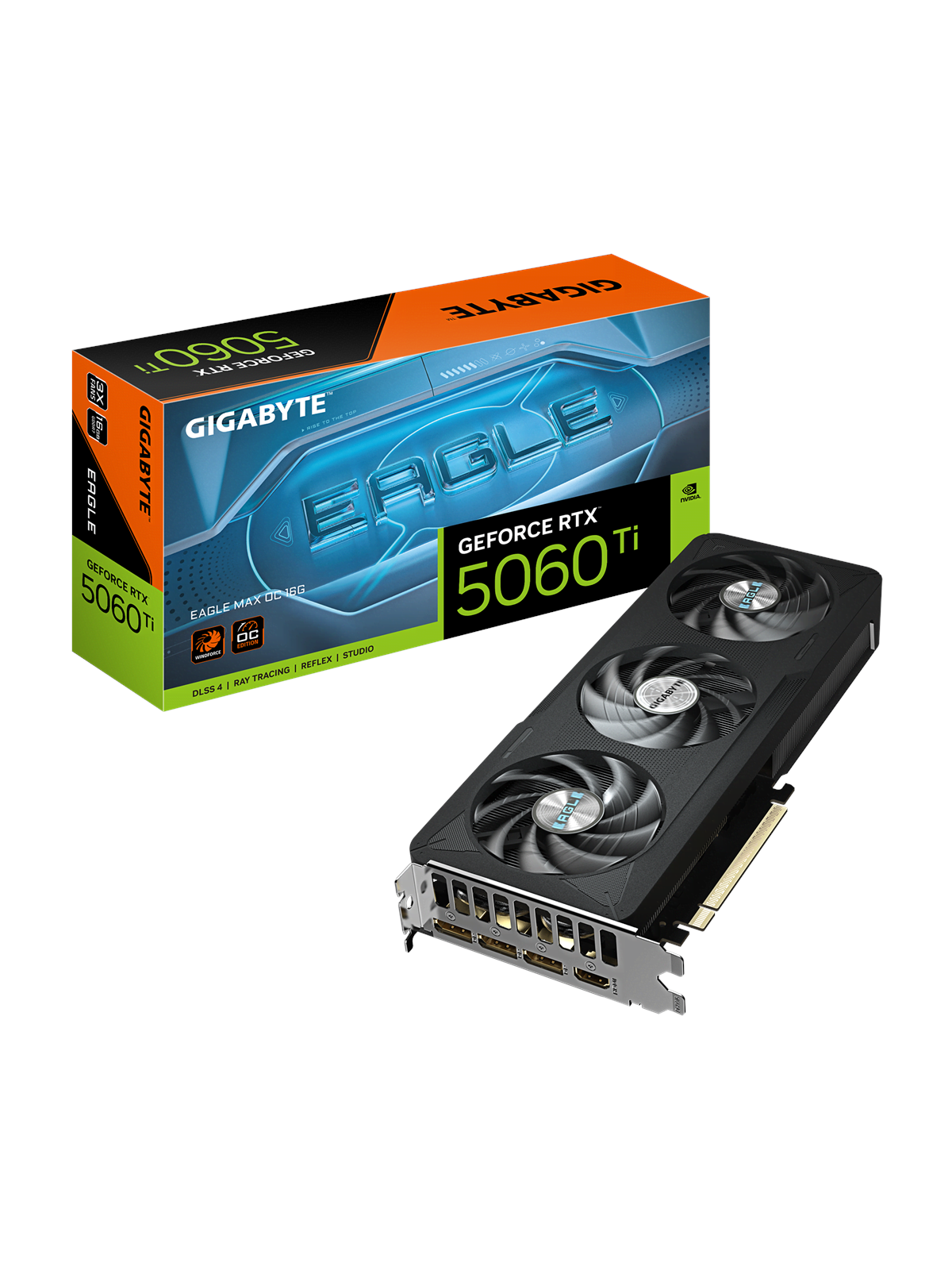 GIGABYTE GeForce RTX 5060 Ti EAGLE MAX OC - 16GB GDDR7 RAM - Grafikkarte