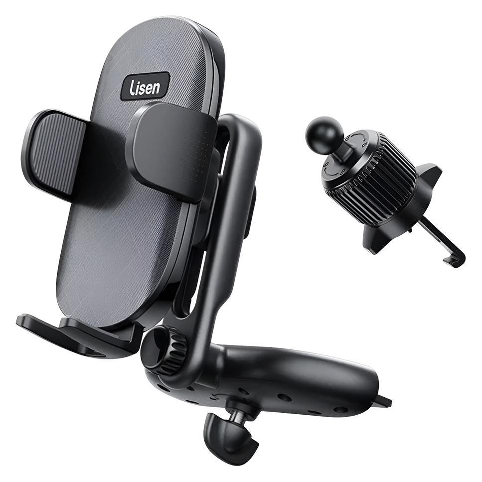 Lisen Car Holder 2in1, 4.7inch - 7.2inch, Black (61975653)