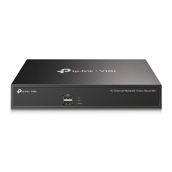 TP-Link VIGI NVR1016H 16 Kanal Netzwerk Video Recorder, 1x bis zu 10TB SATA HDD intern montierbar