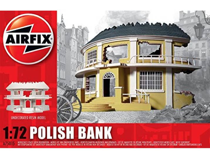Airfix A75015 1/72 Poolse bankgebouw Duitsland modelbouwset, meerkleurig, 1: 72 schaal