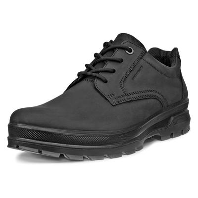 Schnürschuh ECCO "Rugged Track Wp Plain Toe", Herren, Gr. 43, Textil, schwarz, Leder, Schuhe Schnürschuh, Sneaker, Outdoorschuh mit waterproof Ausstattung