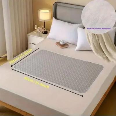 Inspire Select Washable Leakproof Incontinence Bed Pads Reusable Absorbent Care Mats For Elderly, Pets & Period Protection gray 28 X 35 In