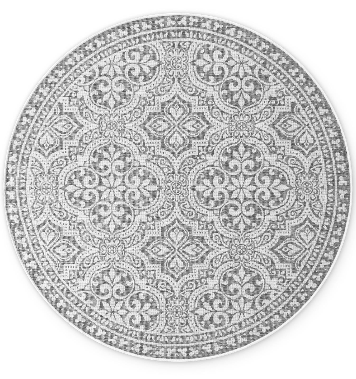 Hanse Home Collection rond buitenkleed wit-grijs Ø 160 cm