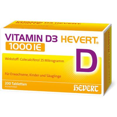 Vitamin D3 Hevert 1000 I.e. Tabletten 200 St