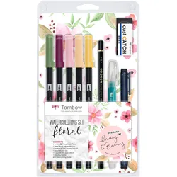 Tombow, Malstifte, Watercoloring-Set Floral (9x)