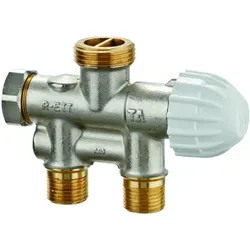 Heimeier Einrohrventil 50678005 G 3/4 AG FPL, M 22x1,5, für unteren Einpunktanschluss