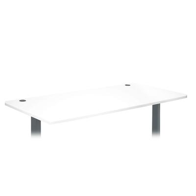 Mendler Tischplatte HWC-D40 für Schreibtische, Schreibtischplatte, 160x80cm MVG-zertifiziert ~ weiß
