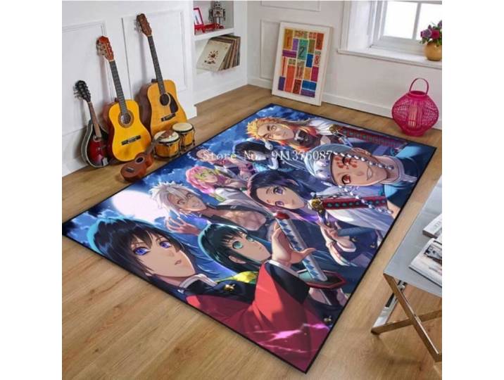 Tapis de sol antidérapant Demon Slayer - DSN-4333 - 100x150cm - Moderne - Synthétique