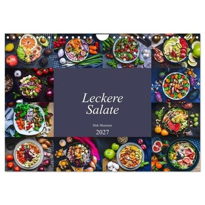 Leckere Salate (Wandkalender 2027 DIN A4 quer), CALVENDO Monatskalender