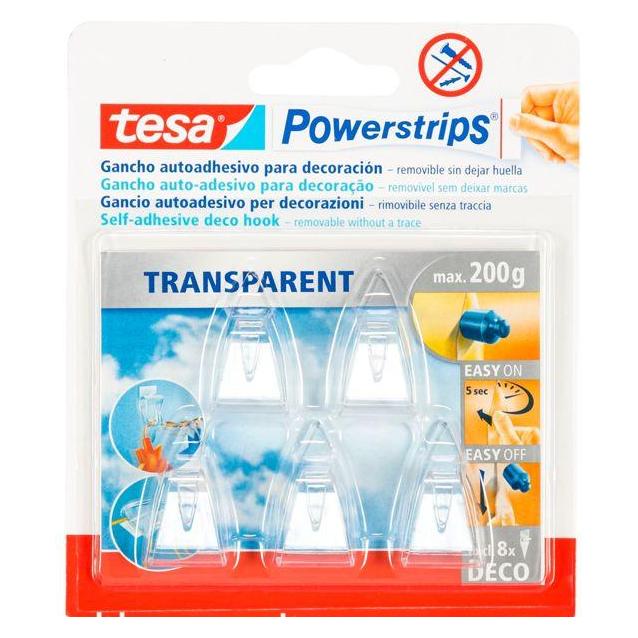 tesa Powerstrips Haken Transparent 5 Stk. (58900-00014-21)