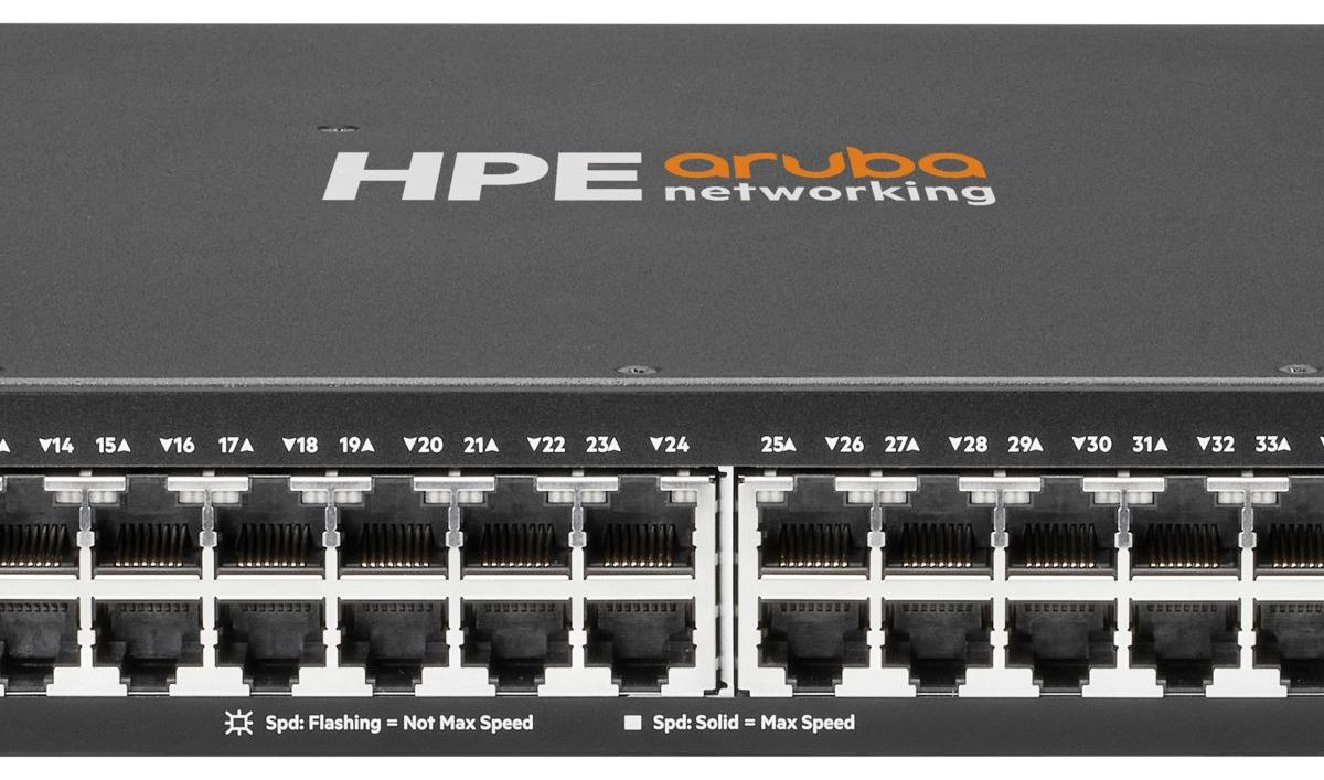 HPE Aruba Networking Networking CX6000 48p 10M/100M/1G Class4 PoE 4p SFP 1G 370W Switch, Managed, L2/L3, Gigabit Ethernet (10/100/1000), Power over Ethernet (PoE), Rack-Einbau, 1U
