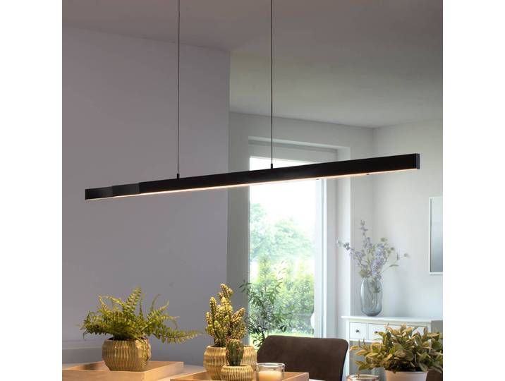 Q-Smart-Home Smarte Hängeleuchte Q-Arian, dimmbar, schwarz, für Wohn- / Esszimmer, Metall, Modern