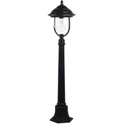 Außenstehleuchte dimmbar mit Fernbedienung Wegelampe LED Laterne Gartenleuchte schwarz, RGB Farbwechsel, 8,5W 806lm warmweiß, H 111 cm