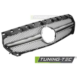 Sportgrill Schwarz/Silber passend für Mercedes CLA W117 13-19