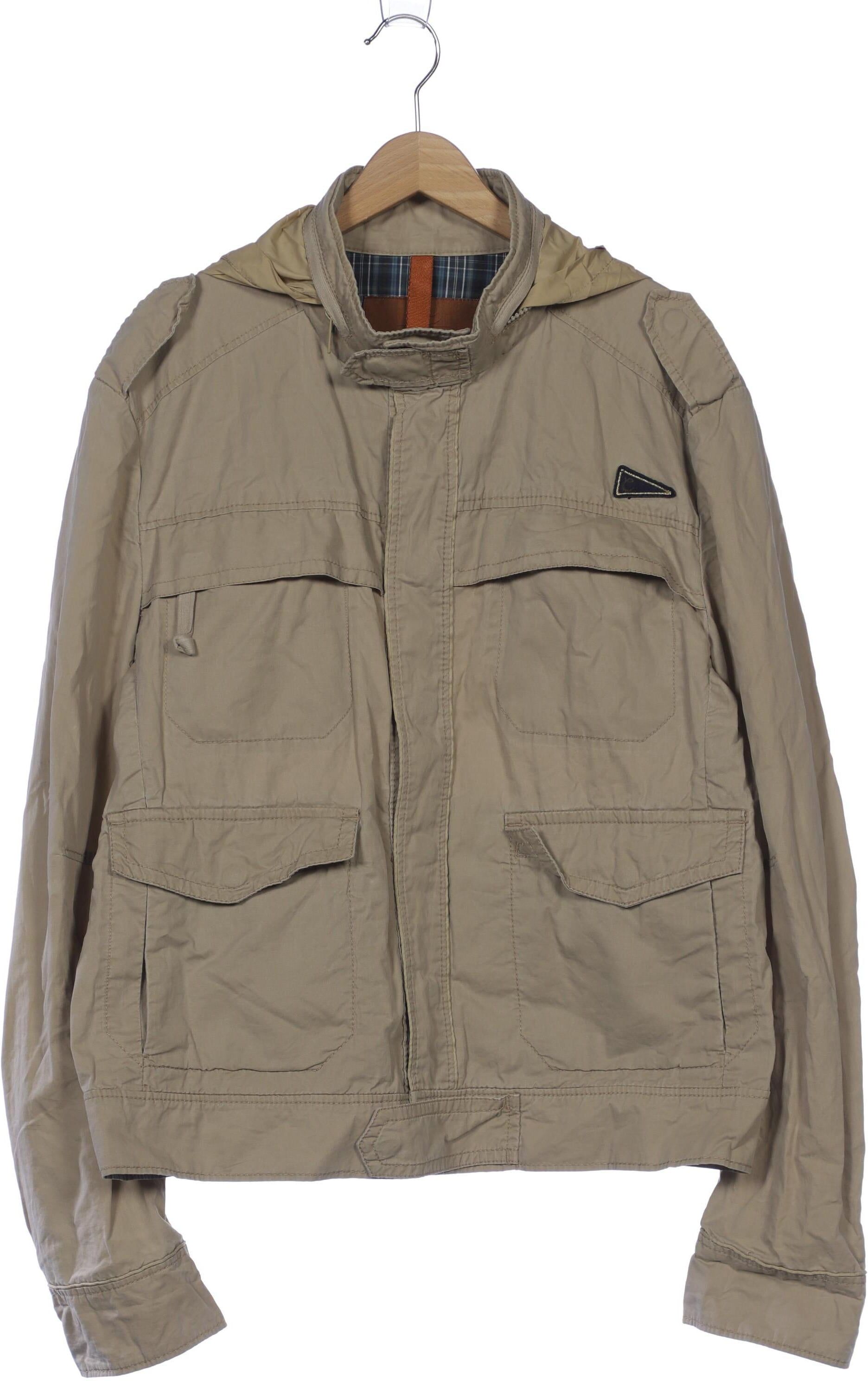 Marc O' Polo Campus by Marc O Polo Herren Jacke, Beige, Gr. L, Baumwolle / Synthetik - Second Hand