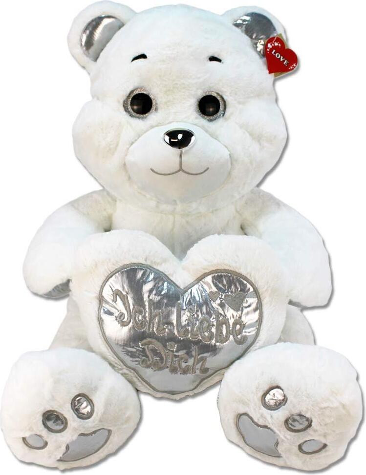 Bemiro Ich liebe dich Bär Zilver - 60 cm