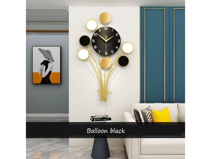 Horloge murale rectangulaire en bois numérique 3D décorative pour la maison