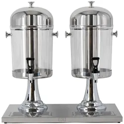 HCB Edelstahl-Saftdispenser - 2 x 8 Liter