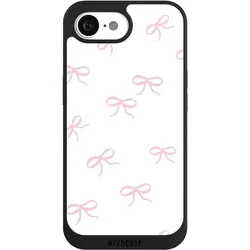Nivocase Handyhülle für Apple iPhone 17e Hülle NIVOpure Case Schwarz Muster Schleife Schleifen (Apple iPhone 17e), Smartphone Hülle, Schwarz