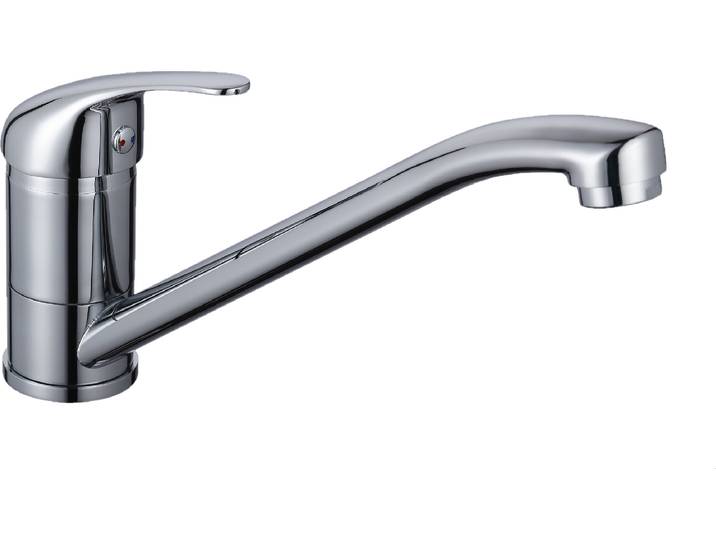 SCHÜTTE Küchenarmatur ATHOS, 360° schwenkbarer Wasserhahn Küche, Mischbatterie Küche, Spültischarmatur in Chrom