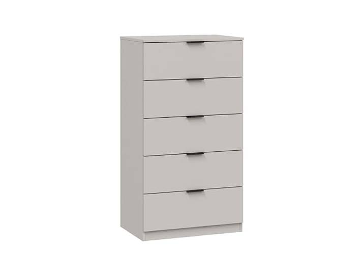 Habitdesign Kommode mit 5 Schubladen für Schlafzimmer, Farbe Kaschmir, 110x60x40 cm, Modell Alaya