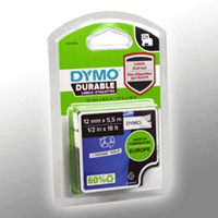 Dymo Label Band D1 1978364 schwarz auf weiß 12mm x 5,5m