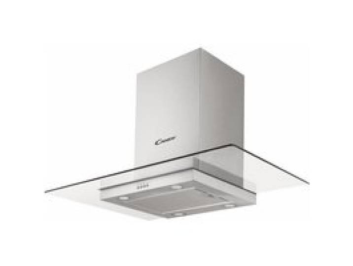 Hotte décorative ilot central CANDY CVMI 900 X - Blanc - Débit devacuation maximum 620 - LED