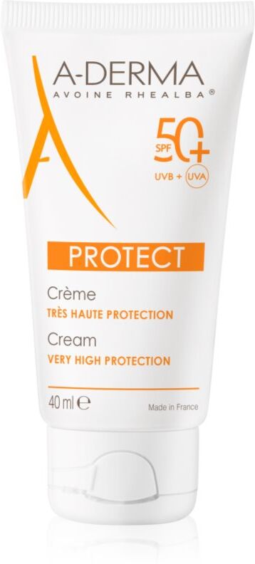 A-Derma Protect Crème Solaire crème protectrice pour peaux normales et sèches SPF 50+ 40 ml