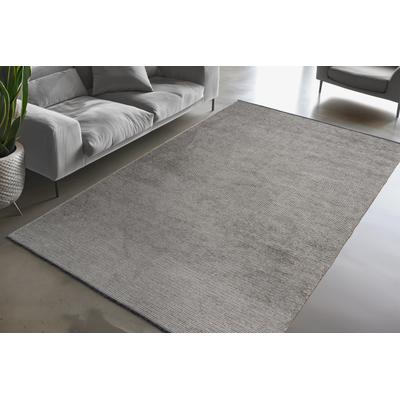 Teppich KAYOOM "Trendy Touch 425", beige (silber), B:200cm H:8mm L:290cm, Polyester, Teppiche, Teppich, Kurzflor, Modernes Muster, Vegan, Wohnzimmer