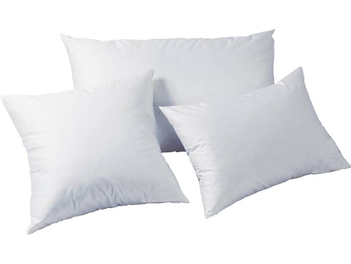 Kopfkissen DOR Swiss medium , weiss (weiß), B:65cm L:100cm, Obermaterial: 100% Baumwolle. Füllung: 100% Federn, Kopfkissen, Kopfkissen