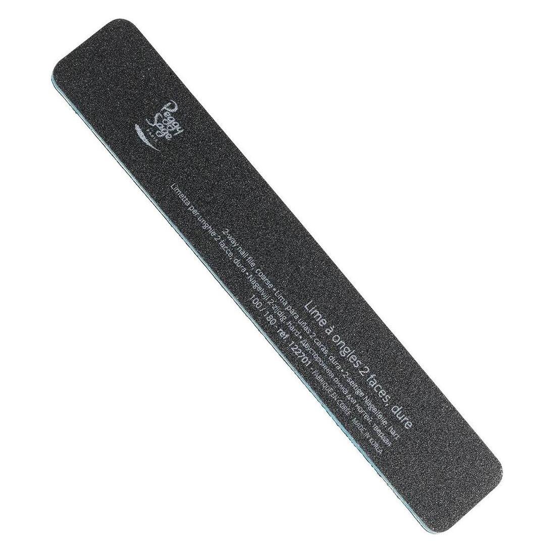 Peggy Sage 2-Way Nail File Coarse File To The Claw Rectangular Double-Sided 100/180ack (30393386)