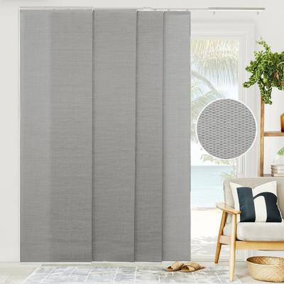 CHICOLOGY Adjustable Sliding Panels, 4-Rail Track, Light Filtering