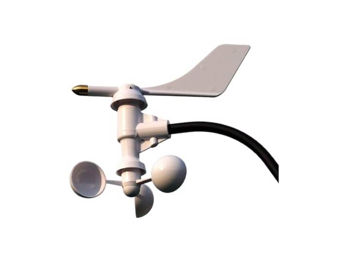 Metall-Export-Windsensor Drei Tassen(White+support rod)
