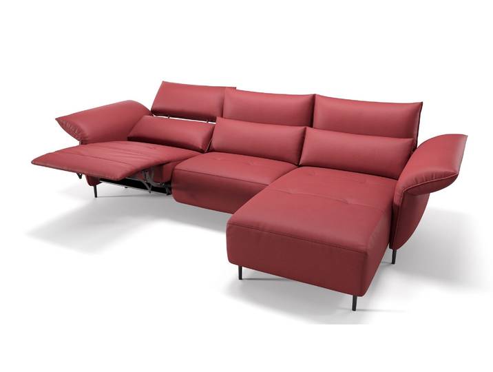 Leder Ecksofa BOSA L-Form Herz-Waage-Funktion Designersofa Polstergarnitur Polsterecke