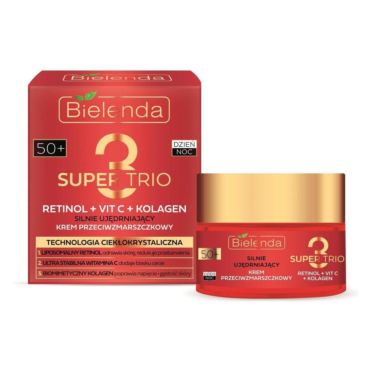 Bielenda Super Trio Retinol Vitamin C Collagen Firming Anti-Wrinkle 50 Cream 50ml (Körpercreme, 50 ml) (42440953)