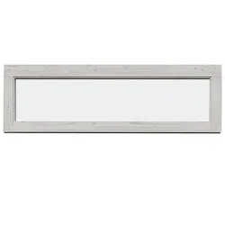 Fenster WEKA "für Gartenhäuser der Serie "Batu", grau (dunkelgrau), B:150cm H:45cm, Glas, Massivholz, Fenster, BxH: 150x45 cm, in verschiedenen Farben