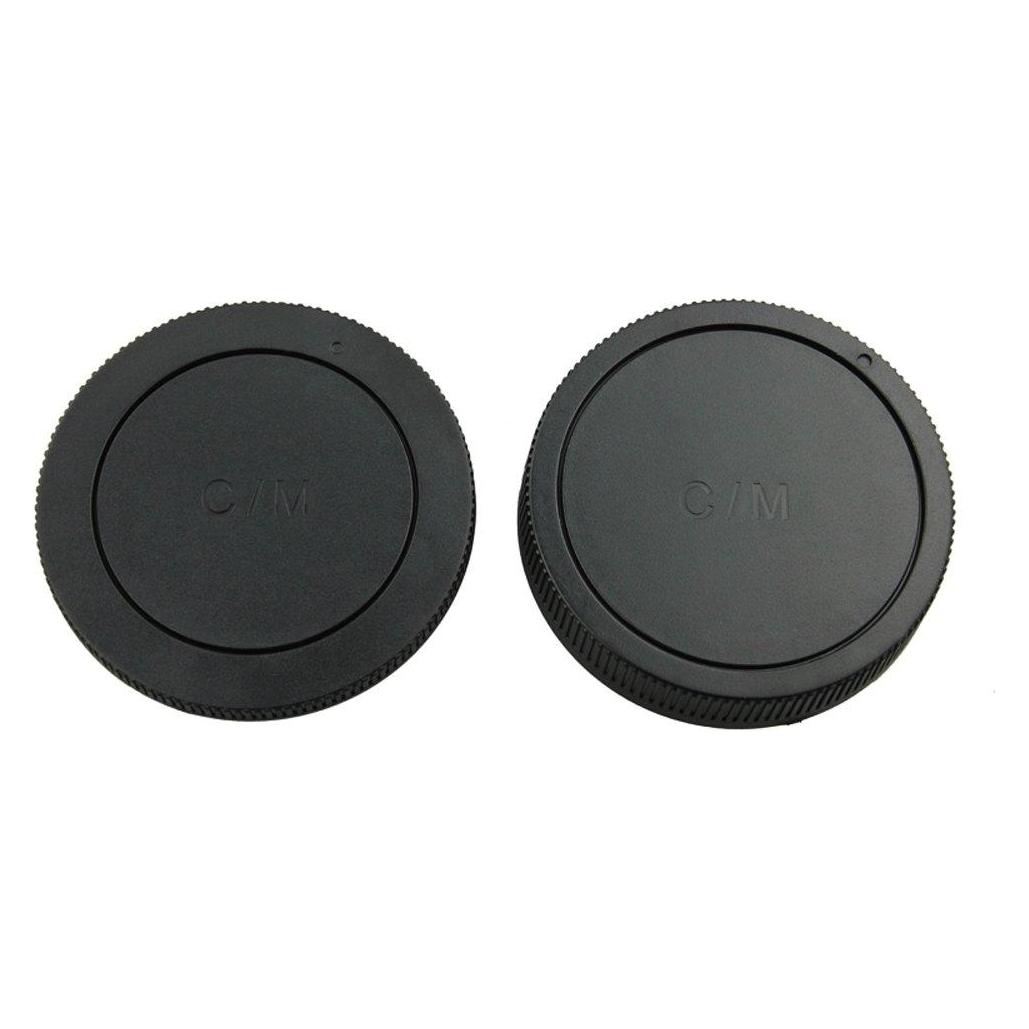 JJC Kombipack aus hinterem Objektivdeckel und Gehäusedeckel - Canon M - Schwarz (33425694)
