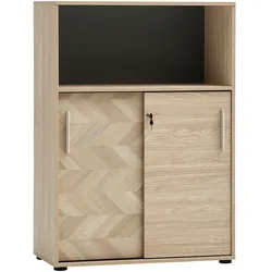 Tchibo - Aktenschrank »Arezzo« - 80,1x38,2x113,4cm - schwarz -