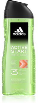 Adidas 3 Active Start gel de duche para homens 400 ml. 3 Active Start