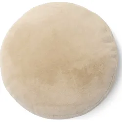 Mads Furry Dekoratives Kissen 45 cm rund beige