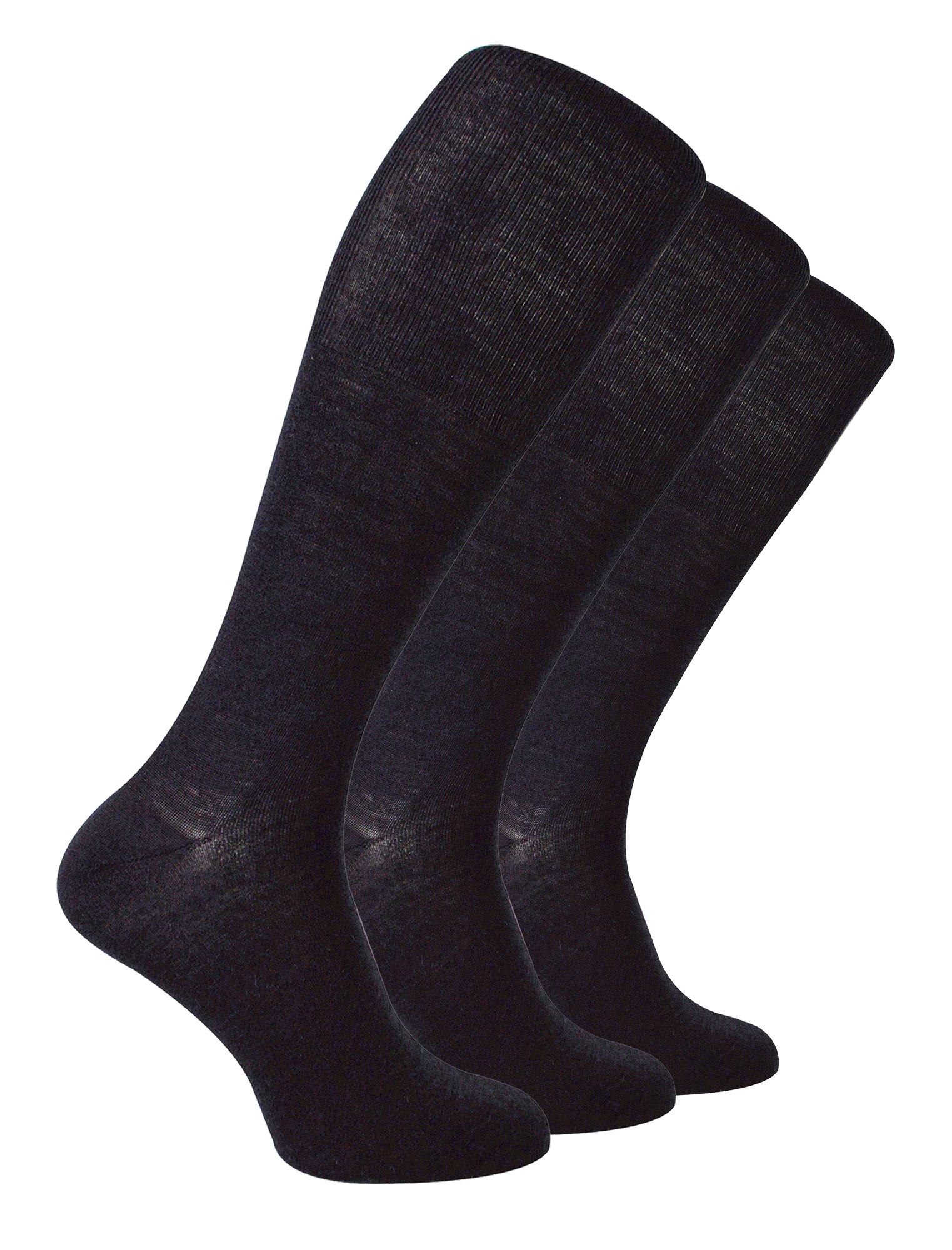 Steven - 3 Paar Multipack Heren Kniehoge Merino Wollen Sokken - Houtskool
