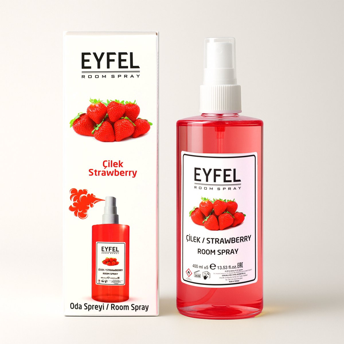Eyfel Roomspray Strawberry 400ml