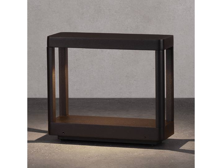 LED-Wegeleuchte 23 x 20cm Grau