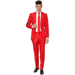 Metamorph Solid Red Partyanzug (XL)