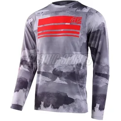 Troy Lee Designs, Herren, Velotrikot, Skyline (XL), Rot, Grau, XL