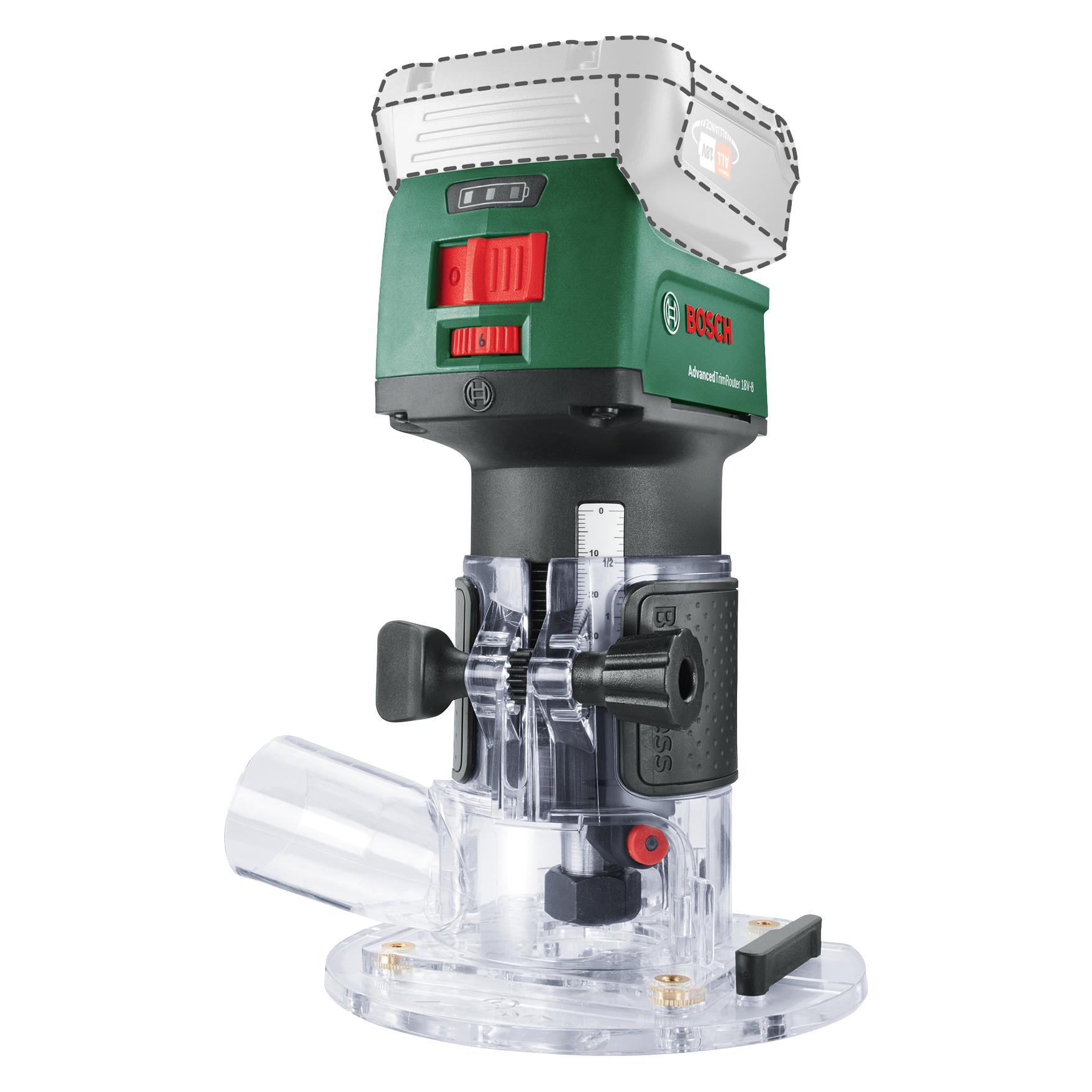 Bosch Home & Garden AdvancedTrimRouter 18V-8 (Oberfräse) (06039D5000)